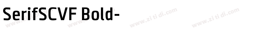 SerifSCVF Bold字体转换